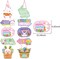 Easter Rainbow Party-Decorations Front-Porch Door Hanger-Decor - 2pcs Spring Bunny Egg Happy Easter Paper Signs Banners, Home Office Classroom Baby Shower Hanging Garland Supplies Burgleda